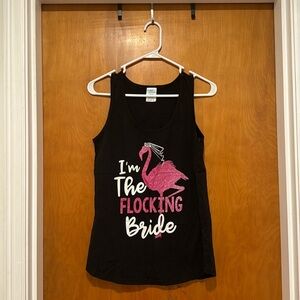 “I’m the Flocking Bride” Flamingo Tank Top